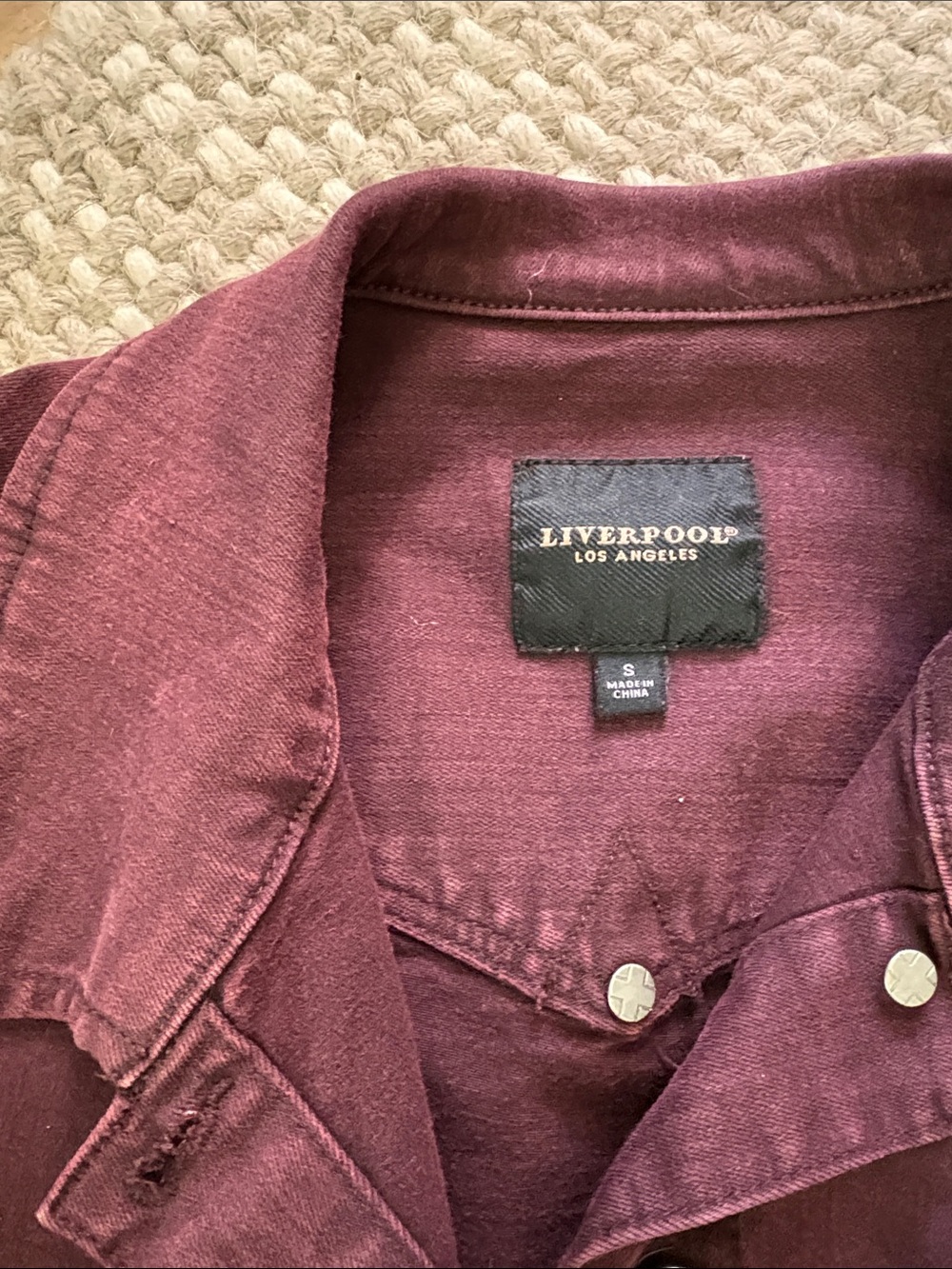 Liverpool Women's Plum Jean Jacket - Picture 2 of 8